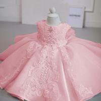 ราคา MQATZ อย่างเป็นทางการชุด Baptism สีชมพูสีขาว1st ชุดวันเกิดสำหรับเสื้อผ้าเด็กผู้หญิงดอกไม้เจ้าหญิงลูกไม้งานแต่งงานชุด1 5ปี L2012XZ (12407155988)