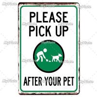 ราคา 2023 Fashion Dog Waste Metal Sign Plaque Metal Tin Sign Vintage Wall Decor For Club Man Cave Bar Decoration Pet No Tin Plate Wall Painting (19899701834)