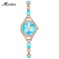 ราคา Meibin นาฬิกาควอตซ์สำหรับผู้หญิงนาฬิกาผู้หญิงใหม่1715ไฟหรูหราเทรนด์เครื่องประดับสร้อยข้อมือนาฬิกา (19535568444)