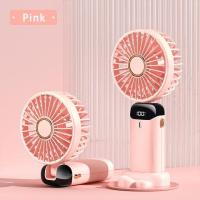 ราคา Vimite 5 Speed พัดลมจิ๋ว Mini Portable Fan USB Rechargeable Foldable Silent Handheld fan พัดลมพกพา with LED Digital Display 2000mAh Table Small Fan for Home Outdoor Sports Office (19192487447)