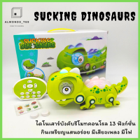 ราคา รถบังคับ หุ่นยนต์ไดโนเสาร์ SUCKING DINOSAURS ไดโนเสาร์บังคับรีโมทคอนโทรล กินเหรียญ มีเสียง มีไฟ 802 (19125056572)