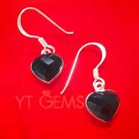 ราคา ต่างหูนิล หัวใจ ต่างหูเงินแท้ ชุบทองคำขาว พลอยนิลแท้ ทรงหัวใจ YTG 10131 (16282965671)