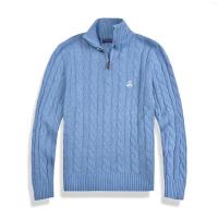 ราคา Brooksbrothers Brooks Brothers Mens Classic Wool Sweater Stand Collar Twist New Zipper Sweater (20654932184)