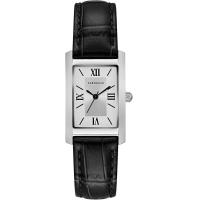 ราคา Bulova Caravelle Dress Quartz Ladies Leather Strap Watch Dress Silver Tone Silver White dial (16960573369)