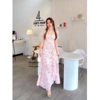 ราคา พร้อมส่ง JISOO S 2XL P30 Maxi dress เดรส เดรสยาว เดรสแขนตุ๊ก เดรสสีชมพู เดรสสีฟ้า เดรสสีขาว เดรสสาวอวบ เดรสลายดอกไม้ ใส่ไปทะเล (18285976817)