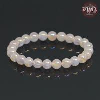 ราคา อาเป่า หินออร่าควอตซ์ สีชมพู Pink Aura Quartz เคลือบสี ขนาด 8 มิล คัดหิน หินเคลียร์ควอตซ์ หินคริสตัลควอตซ์ กำไลหินสี กำไลหินนำโชค หินสีชมพู (3601856505)