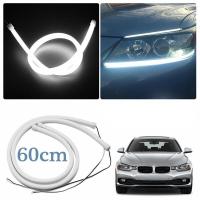 ราคา 2ชิ้นไฟหน้ารถแบบอ่อนแถบไฟ LED สัญญาณไฟสีขาวขนาด60ซม E60เหมาะสำหรับ BMW E36 E39 E53 E92 E46 E70 E71 E82 E87 E89 E91 E93 (19999613774)