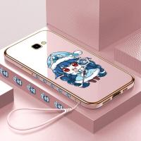 ราคา เคสโทรศัพท์สำหรับ Samsung Galaxy J4 Plus J6 PLus 2018 J4 J6 J7 Pro เคส J7pro ชั้นหนึ่ง สายคล้องคอลายการ์ตูนเคสมือถือไฟสาวน่ารัก (20661215066)