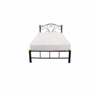 ราคา Raminthra Furniture เตียงเหล็ก ที่นอนสปริง หนา 8 นิ้ว ขนาด 3 5 ฟุต สีดำ Bed (161561360)
