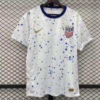 ราคา US team home and away jerseys 23 24 new national team short sleeved training uniform No 13 Morgan football uniform Qin version (20827288680)