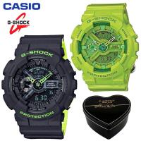 ราคา เดิม G Shock GA110 GMAS110 ผู้ชายและผู้หญิงกีฬานาฬิกาคู่ตั้ง 200 เมตรกันน้ำกันกระแทกกีฬาคนรักกีฬานาฬิกาข้อมือรับประกัน 4 ปี GA 110LN 8AJF GMA S110CC 3A (20441919947)