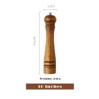 ราคา ที่บดพริกไทยเครื่องบดไม้สามารถปรับความหยาบได้ขนาด5 8 10นิ้วพร้อมโรเตอร์เซรามิกขวดบดอุปกรณ์ขูดเครื่องเทศครัว (17211665838)