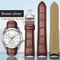 ราคา ปลายโค้งของแท้สร้อยข้อมือหนังผู้ชายสำหรับ Tissot T035สายนาฬิกา22 23 24มม นาฬิกาข้อมือผีเสื้อ Clasp (8570399254)