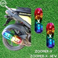 ราคา บังท่อ Zoomer X กันร้อนท่อ Zoomer ฝาครอบท่อ Zoomer X ครอบท่อ ไอเสีย Zoomer X รุ่นคลาสสิก สีไทเทเนียม (12118190187)