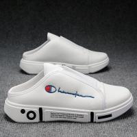 ราคา J lindeberg DESCENTE PEARLY Gate PEARLY Gate Footjoymalbon ผ้าตาข่ายหน้าร้อนระบายอากาศ Uniqlo ของรองเท้าผ้าใบผู้ชายที่เข้าได้กับทุกชุด Baotou แบบสบายๆแบบลากครึ่งไม่มีส้นขี้เกียจสลิป บนรองเท้าอินเทรนด์