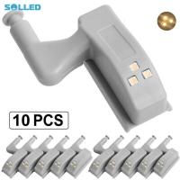 ราคา SOLLED 10ชิ้นตู้ตู้เสื้อผ้าบานพับไฟเซ็นเซอร์ Led สำหรับตู้เสื้อผ้าตู้ครัวประตูตู้เสื้อผ้า (11297948267)