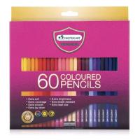 ราคา รุ่นใหม่ สีสด ถูกสุด MASTER ART ดินสอสี สีไม้ มาสเตอร์อาร์ต แบบ 1 หัว และ 2 หัว ฟรี กบเหลาดินสอ 486072สี กล่อง (16877321988)