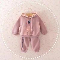 ราคา พร้อมส่ง ชุดวอร์มอมยิ้มสีชมพู ชุดเซ็ต เสื้อฮู้ดแขนยาว กางเกงขายาว รุ่นผ้าหนา น่ารักมาก (21131990636)