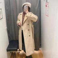 ราคา Zsjด้ามจับเสื้อโค้ทฤดูใบไม้ผลิ Uniqlo ของผู้หญิงเสื้อกันลมหลวมเสื้อโค้ทคลุมเข่ายาวปานกลางเสื้อโค้ทห้องลองเสื้อ E433647 (17761070979)