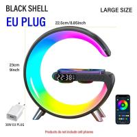 ราคา ไฟ LED ปลุกปลุกอัจฉริยะไฟกลางคืน RGB พร้อมลำโพงบลูทูธ15W ชาร์จไฟตั้งโต๊ะสำหรับห้องนอนเล่นเกมห้อง (21170900329)