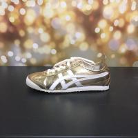 ราคา 2023 Asics รองเท้าสำหรับทั้งหญิงและชายข้อต่ำคลาสสิกสีเงินและทองรองเท้าผ้าใบคู่รองเท้าสีขาวลำลองกีฬา (20461682274)