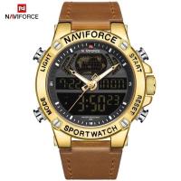 ราคา FLANDR NAVIFORCE นาฬิกาข้อมือ ดิจิตอล อนาล็อก หนังแท้ สไตล์ทหาร สำหรับผู้ชาย (20561084590)