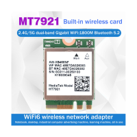 ราคา Built in Wireless Network Card M2 5 2 BT Network Card MT7921 WIFI6 Desktop Computer Laptop (19816213449)