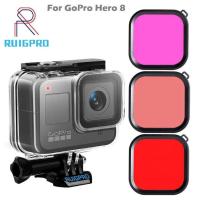 ราคา เคสกันน้ำ GoPro Hero 8 ดำน้ำลึก 45m Waterproof Housing กล้องโกโป 8 และฟิลเตอร์ดำน้ำ 3 สี (928978583)