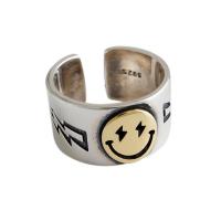 ราคา Popualr Simple Smile Face Ring Ladies Smooth Fine Thin Finger Ring Elegant Sliver Golden Party Rings (14039867426)