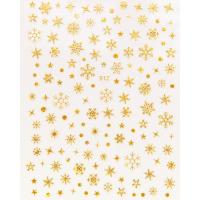 ราคา New Snowflake Christmas Winter Slider Nails Art 3D Decal Decoration Snowflake Color Conversion DIY Nails Art Transfer Decal (11375972650)