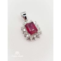 ราคา จี้เพชรแท้ ทองแท้ รุ่น Queen Ruby Pendant (12367627476)