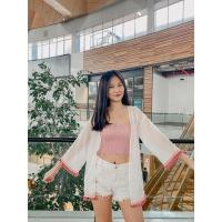 ราคา PYCK CLOTHING เสื้อคลุมทรงกิโมโนแต่งชายปอม น่ารักมาก (17942995204)
