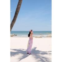 ราคา ชุดเซตมัดย้อมเกาะอกผูกหลัง กางเกงขายาวสีพาสเทล (19999357952)