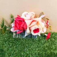 ราคา หวีเสียบช่อกุหลาบประดับผม 01 หวีสับ หวีเสียบ หวีสับดอกไม้ หวีเสียบดอกไม้ (3350670603)