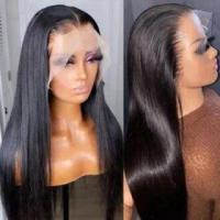 ราคา 13 4 13 6 Lace Frontal Wig Raw zilian Virgin Body Wave Natural Colour Human Hair Transparent Lace Front Wigs For Black Women (19223809167)