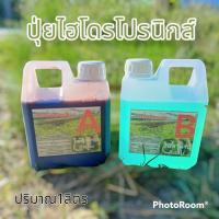 ราคา ปุ๋ยไฮโดรโปนิกส์ ปุ๋ยAB ปุ๋ยน้ำ ปุ๋ยผักสลัด สำหรับปลูกผัก Hydroponics ขนาด1000ML New สูตรเข้มข้น (16273777605)