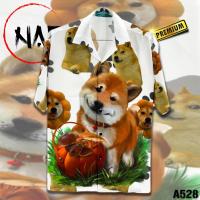 ราคา เสื้อฮาวายลายหมาชิบะ A528 (16604969751)