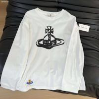 ราคา หลังจากใช้มันแล้ว Vivienne Westwood เสื้อยืดแขนยาวปักลายดาวเสาร์สำหรับผู้หญิงเสื้อลำลองแขนยาวอเนกประสงค์พิมพ์ลายยอดนิยมฤดูใบไม้ร่วงแบรนด์อินเทรนด์ (20869415683)