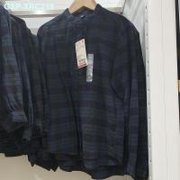 ราคา เสื้อ UNIQLO ของแท้ Uniqlo UNIQLO เสื้อเด็ก เด็กหญิงผ้าสักหลาดเสื้อเชิ้ตลายสก๊อตแขนยาวผ้าฝ้ายฤดูใบไม้ผลิใหม่ (19650869016)