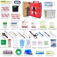 ราคา กระเป๋าเก็บของทางการแพทย์ในรถยนต์ Kotak P3k กลาง3ส่วนแบบมืออาชีพ165ชิ้นชุดอุปกรณ์เอาตัวรอดในกรณีฉุกเฉินแบบพกพากระเป๋าสำหรับการรักษาพยาบาลที่บาดเจ็บพร้อมแม่พิมพ์สำหรับเดินทางออกค่ายเดินป่ากีฬากลางแจ้งใ