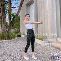 ราคา ℬ? ? ? ? ? ? ? ? ? ? ? ? กางเกงยีนส์ลายทหาร ทรงบอย ปลายขาเย็บเก็บ 5647 (19099713838)