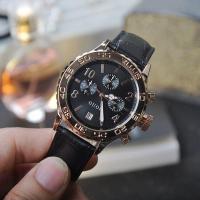 ราคา GUOU นาฬิกาแฟชั่นผู้หญิง8116ปฏิทินท้องถิ่นสายหนังทองคำสีกุหลาบหลายเข็มย้อนยุคหน้าปัดขนาดใหญ่นาฬิกาสุภาพสตรีกันน้ำได้ (17507231310)