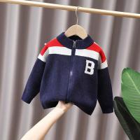 ราคา Burberry เด็กเด็กสีทึบถักคาร์ดิแกนเสื้อแขนยาวเสื้อกันหนาวสำหรับ90 150เซนติเมตรเด็กชายและเด็กหญิง (16553846281)