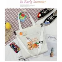 ราคา ஐ Spot กระเป๋าผ้าแคนวาสสะพายข้างความจุขนาดใหญ่กระเป๋าสะพายข้างเดียวนักเรียนหญิงเวอร์ชั่นเกาหลีกระเป๋าผ้าแคนวาสทุ (17885593854)