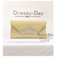 ราคา กระเป๋าออกงาน คลัชออกงาน ถือไปงานแต่งกลางคืน สวย หรู ไฮโซ แบบดารา TE095 GLD ทอง ครีม (14087863629)