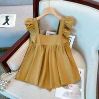 ราคา REHIN สไตล์เกาหลีแบบใหม่สตรีทรงหลวมคอเหลี่ยมแขนสั้นเสื้อเชิ้ตลายตุ๊กตาสีทึบฤดูร้อนชายผ้าแบบพองฟูเสื้ิอแขนกุด (19766671744)