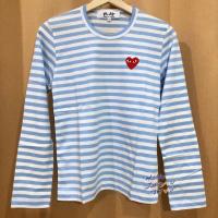 ราคา พร้อมส่ง Stripe pastel Play Comme des garçons รุ่นใหม่ 2020 เสื้อกอม ยืดแขนยาวลายขวาง สีพาสเทล ของแท้จากช็อปญี่ปุ่น (19387114964)