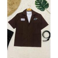 ราคา เสื้อทรงช่างเสื้อช็อปช่างมี5สี เนื้อผ้าคอม เสื้อช็อปใส่ทำงานสำเร็จรูป สามกระเป๋าพร้อมส่ง (15936470637)