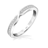 ราคา Merii แหวนเงินแท้ 925 ชุบโรเดียม ประดับเพชร Cดีไซน์แหวนแถว แหวนฝังเพชรCZ cubic zirconia แหวนเพชรCZ 221R0432 01 (10892494316)