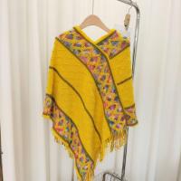 ราคา titony ผ้าคลุมไหล่ถักพู่แบบใหม่ ผ้าคลุมไหล่สไตล์ชาติพันธุ์ ผ้าขนหนูชายหาดหลากสีสันสำหรับเดินทาง (21029802490)